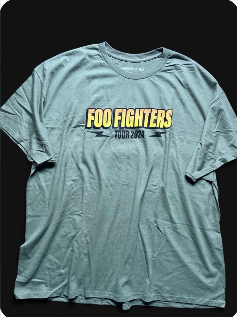 Foo Fighters T Shirt Everything Or Nothing At All 2024 Green Band Tee Mens 3 XL